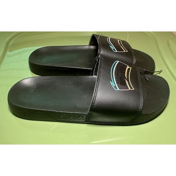 iSlide San Antonio Spurs Black Sandals Slides UNISEX SIZE W 6/7, M‎ 5/6 *NEW* - Picture 4 of 6